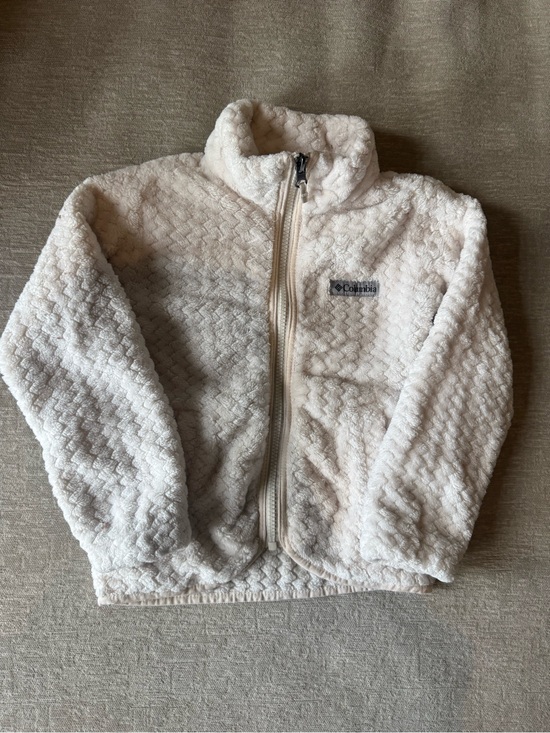 Columbia Other - Columbia Girls XXS Cream Sherpa Fleece Full Zip Jacket Cozy Teddy